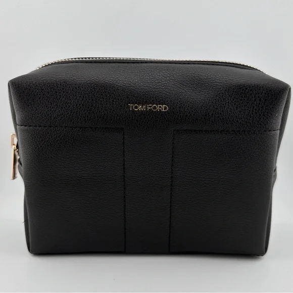🆕 TOM FORD “Leather” Mahogany Cosmetic Bag NIB - Picture 3 of 10